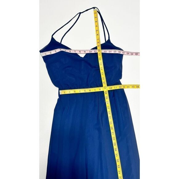 Hayley Paige Occasions Women's V-Neckline Style 5170 Jumpsuit Blue Size 10 - Picture 5 of 12